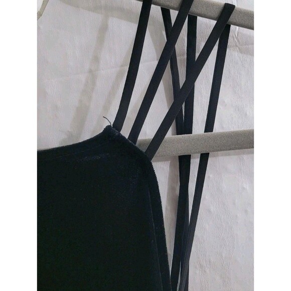 Michael Costello x REVOLVE Tawny Black Velvet Strappy Back Maxi Dress XS NWT - Picture 8 of 15